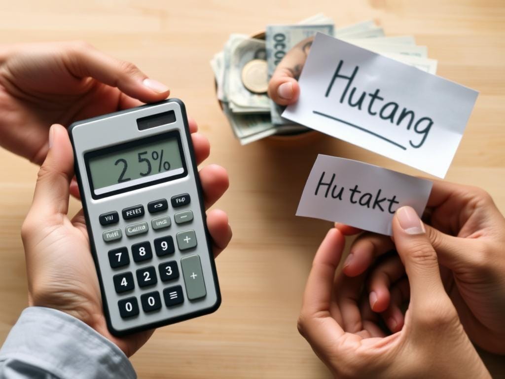 cara menghitung zakat mal jika memiliki hutang