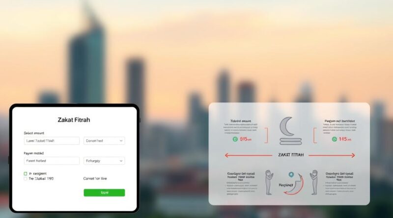 hukum bayar zakat fitrah online