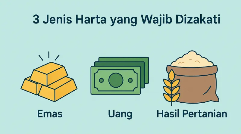3 Jenis Harta yang Wajib Dizakati, Jangan Sampai Salah!