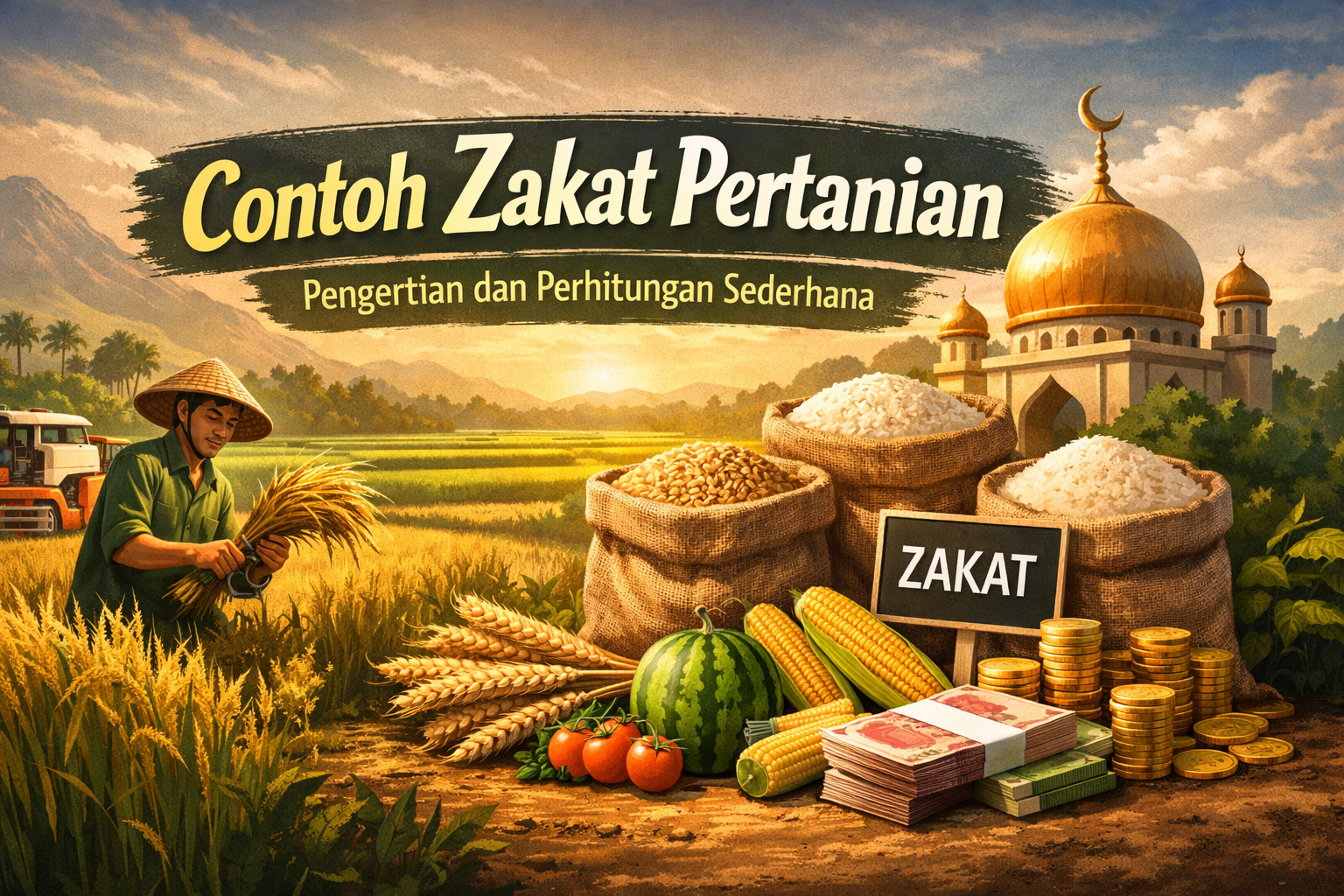 Contoh Zakat Pertanian: Pengertian dan Perhitungan Sederhana