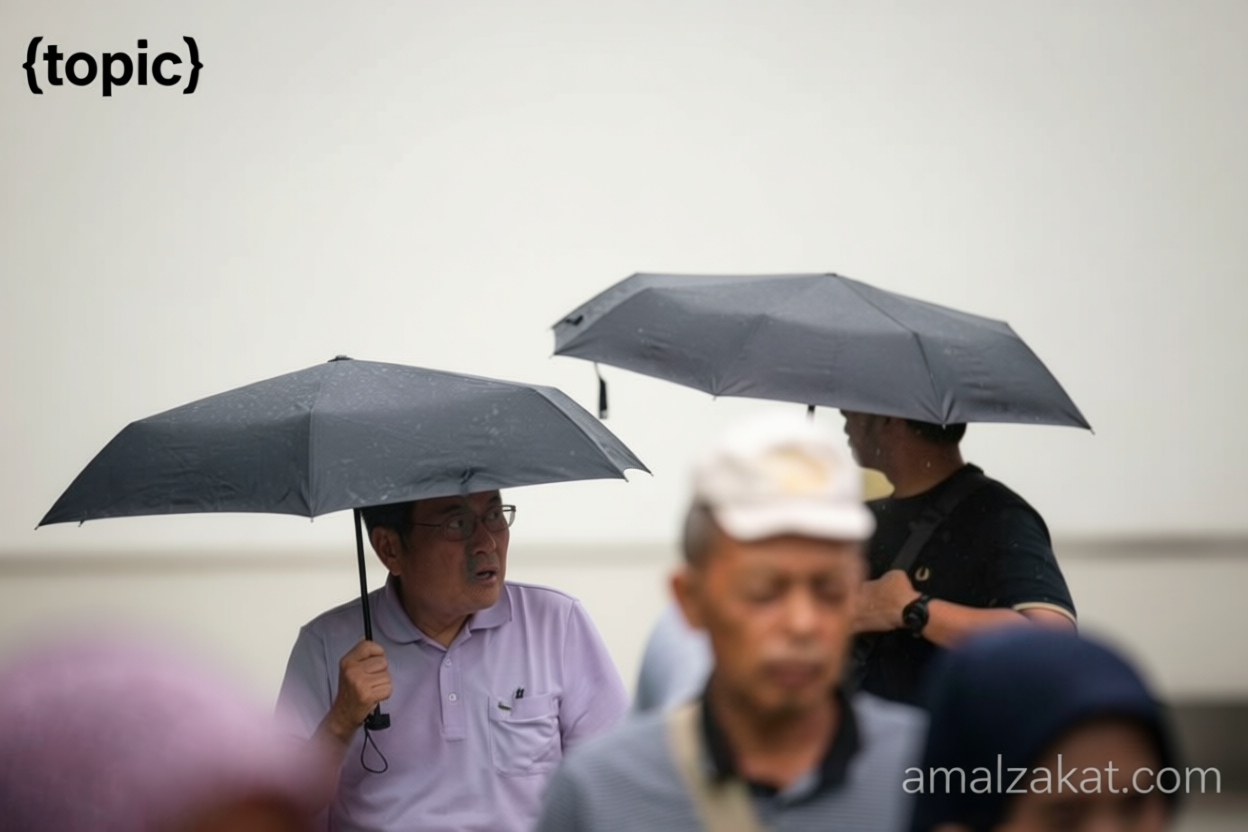 Sedia payung – BMKG: Mayoritas wilayah RI diguyur hujan pada Kamis