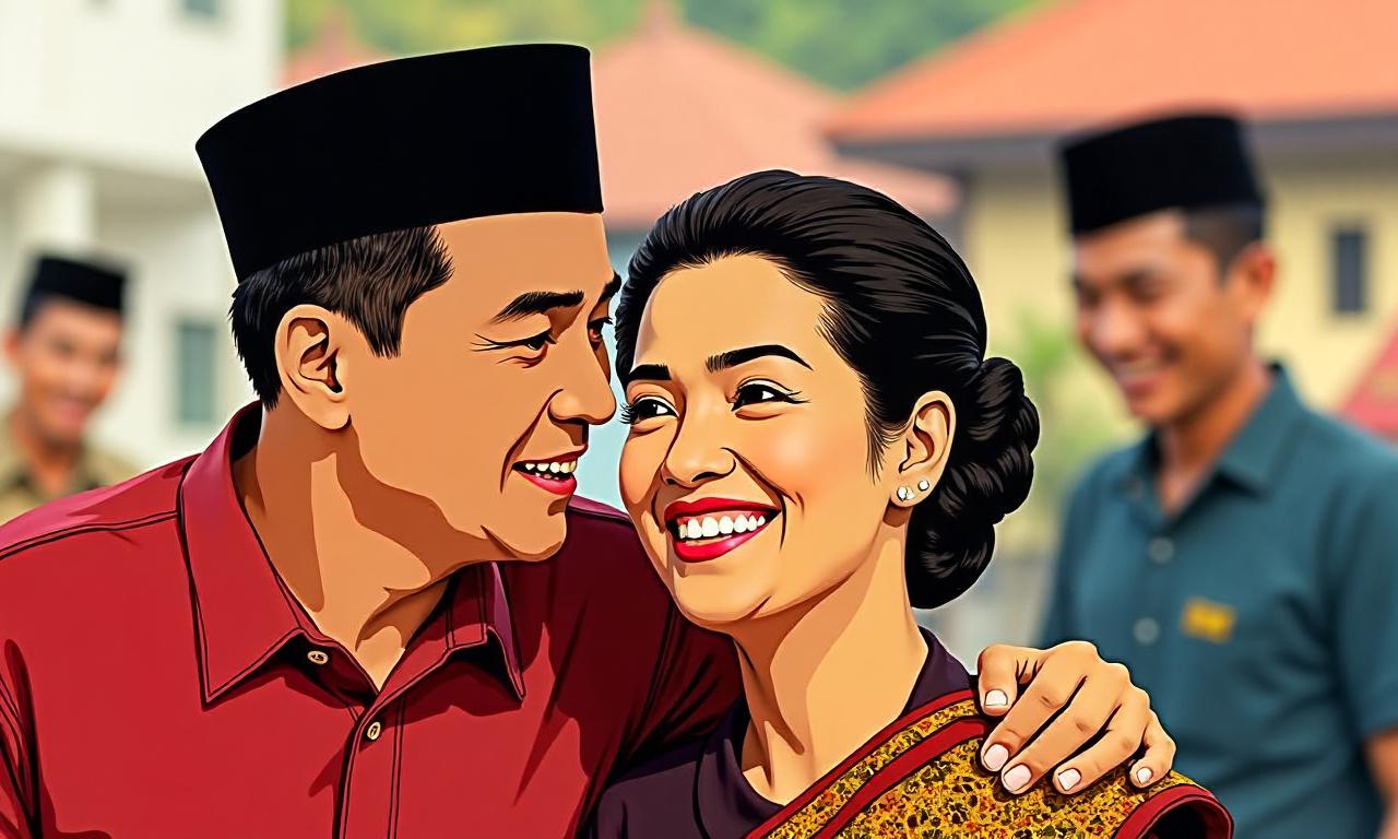 Momen Bersejarah: Momen Prabowo, Didit, dan Titiek Soeharto Kumpul H-1 Lebaran