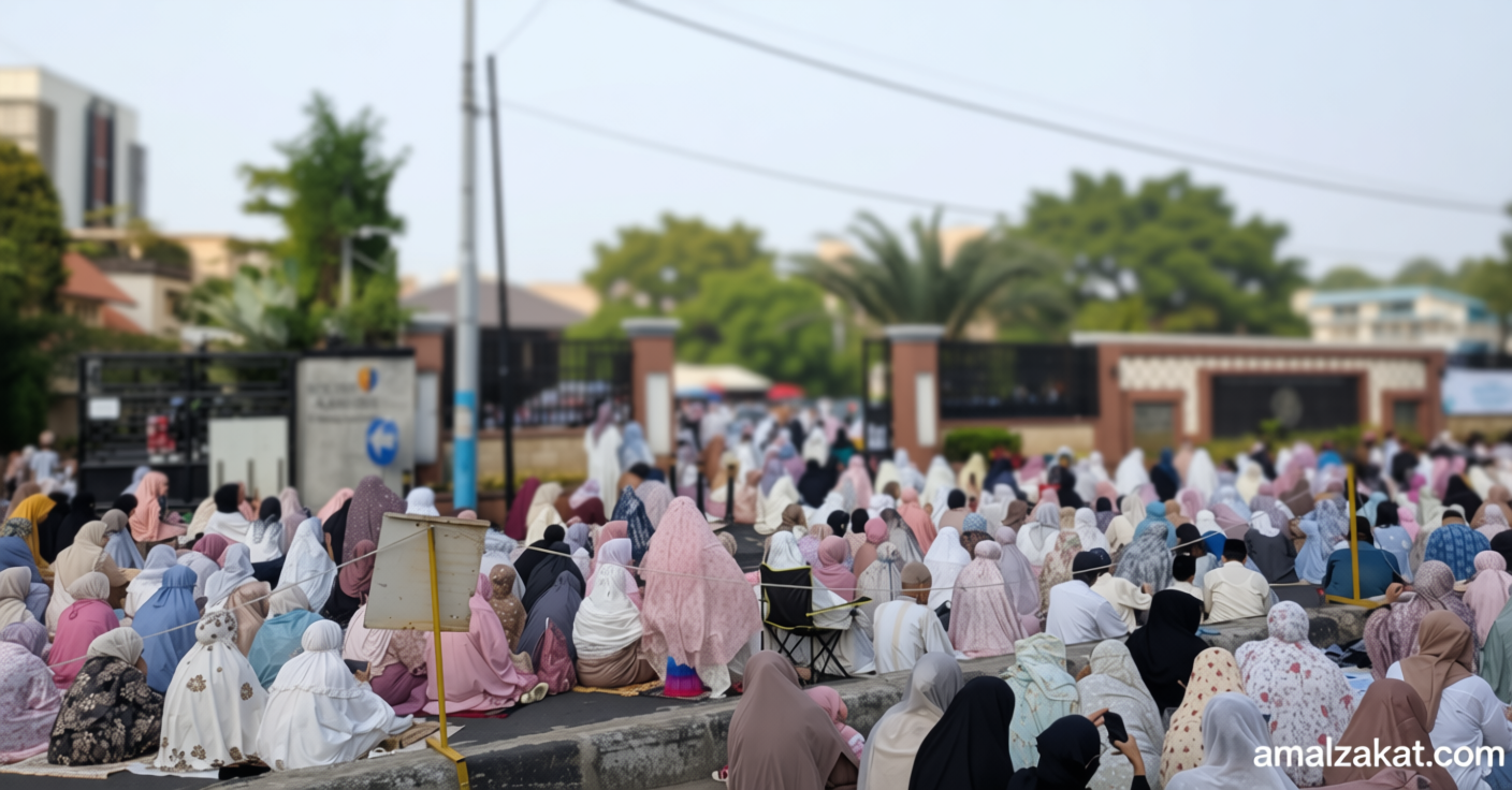 Jemaah Muhammadiyah Padati Menteng Raya Tunaikan Salat Idulfitri 1447 H