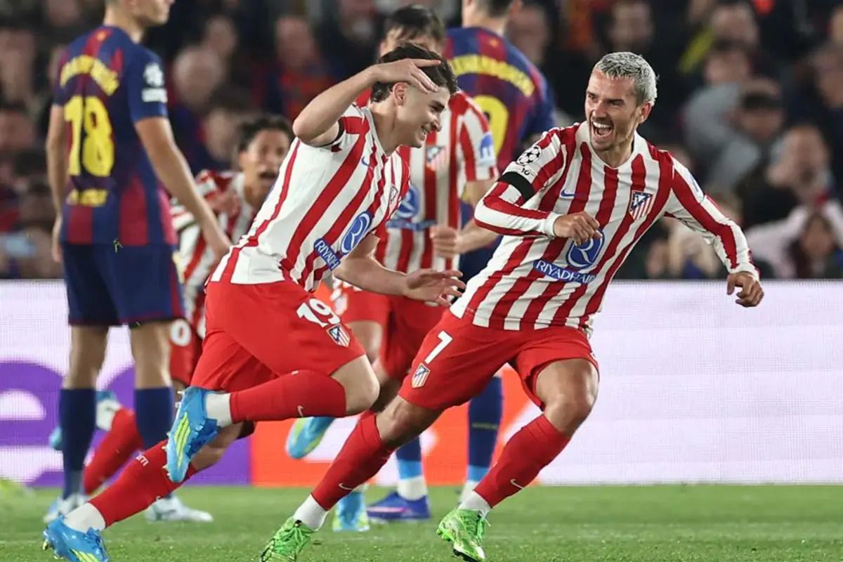Kunjungan Penting: Cubarsi kartu merah, Atletico Madrid bungkam Barcelona 2-0 di Camp Nou