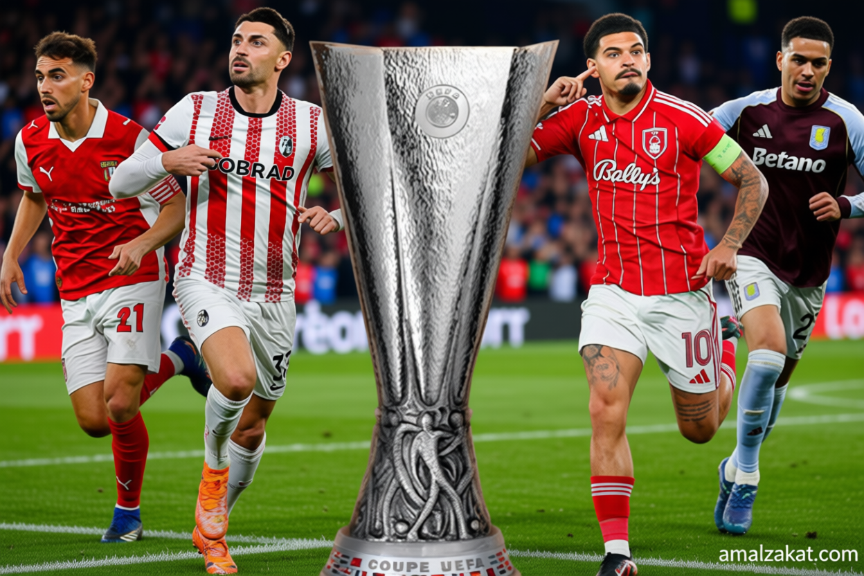Jadwal semifinal Liga Europa: Forest vs Villa – Braga vs Freiburg