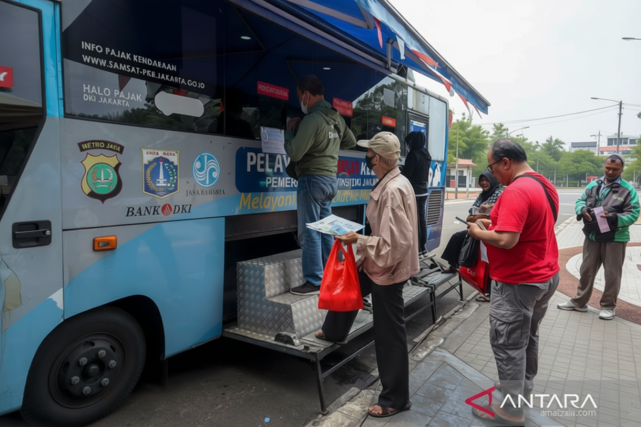 Yang Terjadi Saat: Senin, layanan Samsat Keliling tersedia di 14 wilayah Jadetabek