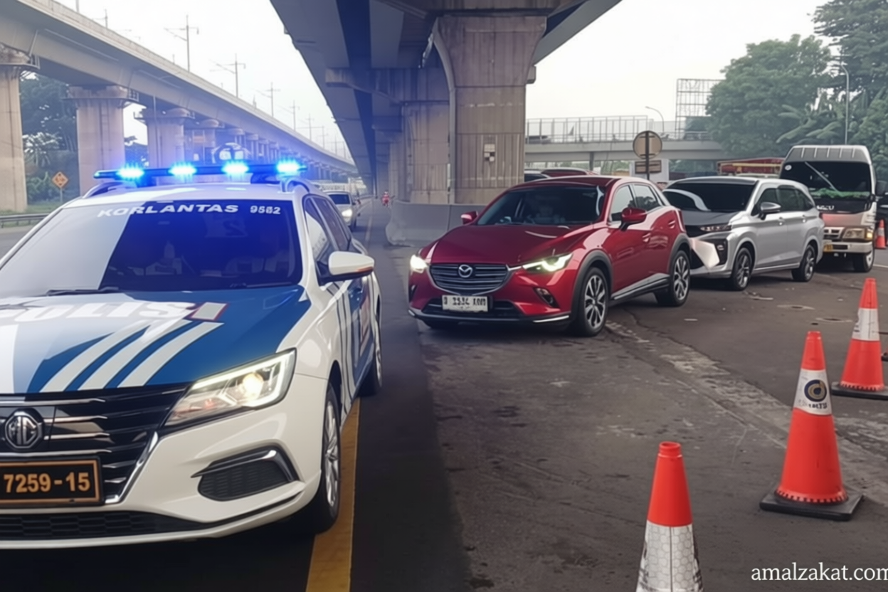 Contraflow kembali diberlakukan di Km 23 Tol Jakarta-Cikampek