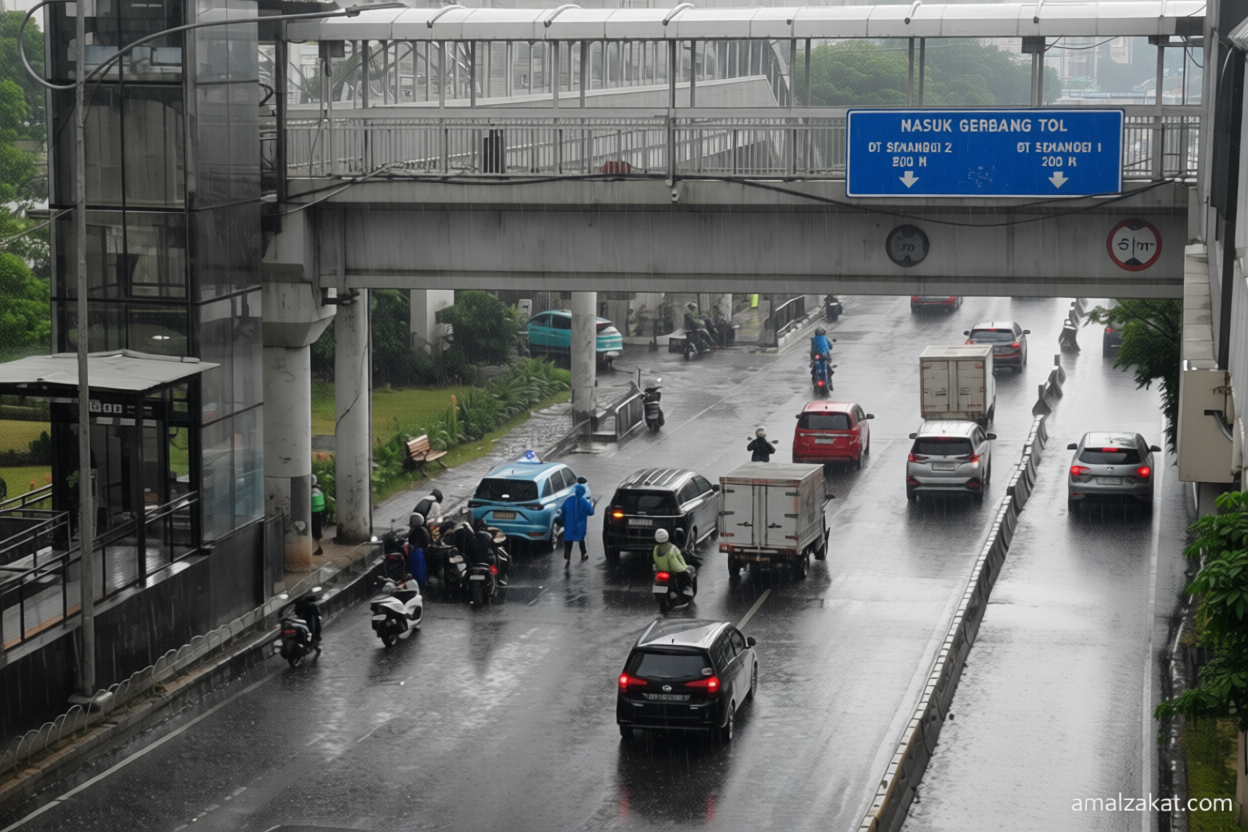 Senin – Jakarta diprediksi hujan ringan pada pagi hingga sore hari