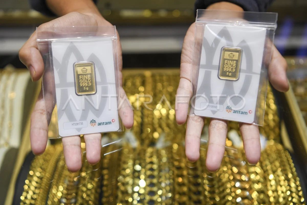 Harga emas UBS-Antam-Galeri24 di Pegadaian Rabu pagi naik