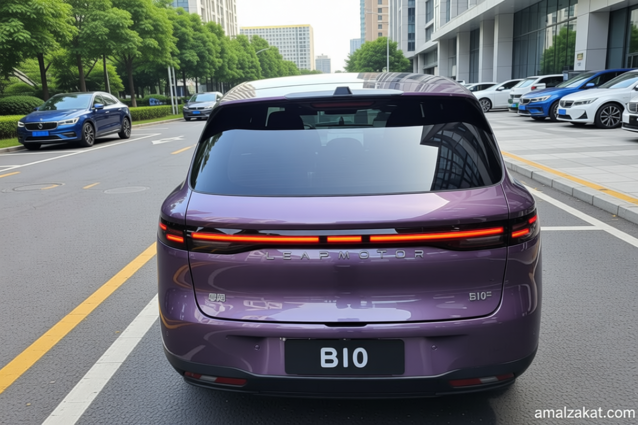 Intip spesifikasi Leapmotor B10 yang punya roda belakang lebih tebal