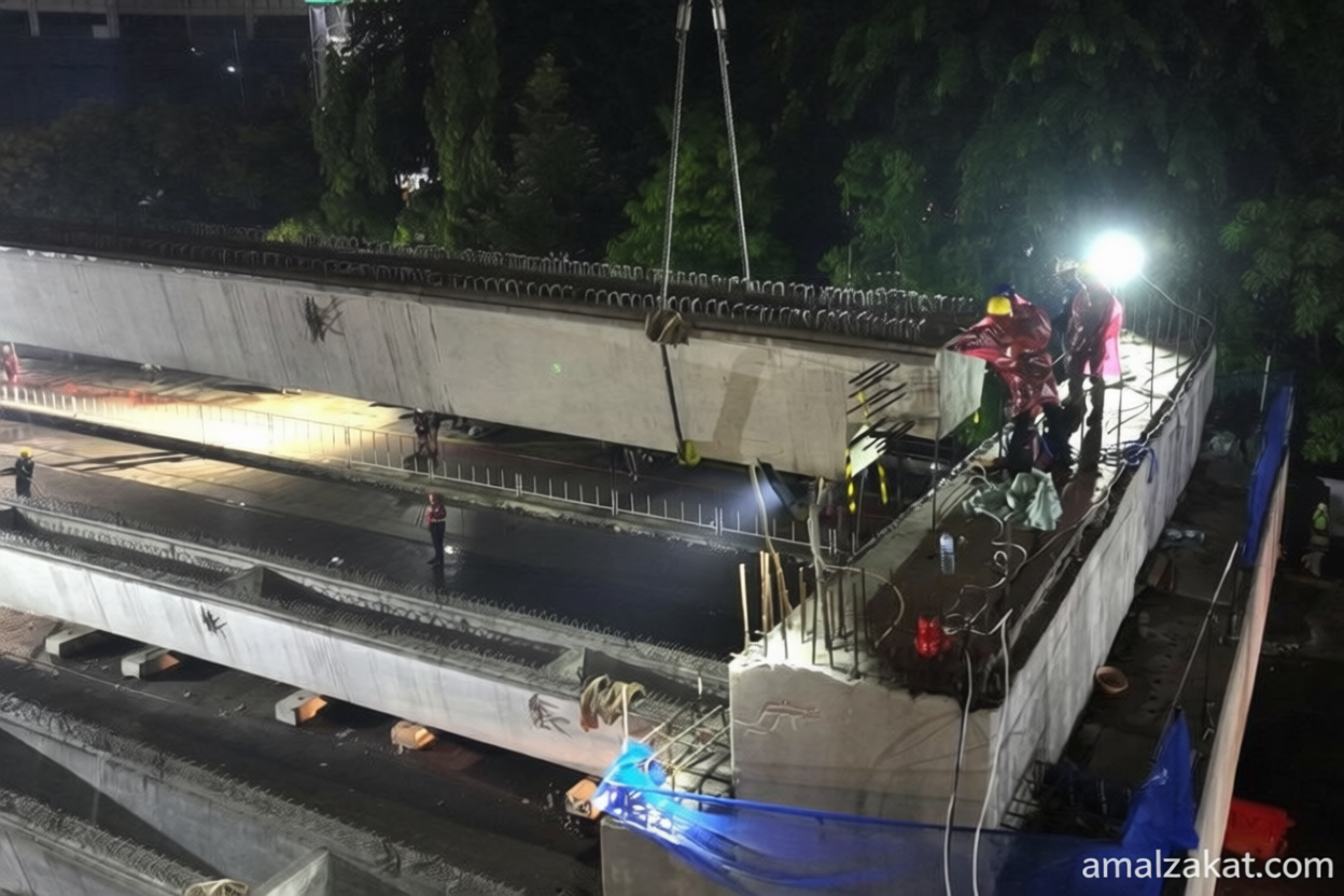 Latest Program: Jalan layang Latumenten masuki pemasangan gelagar beton pracetak
