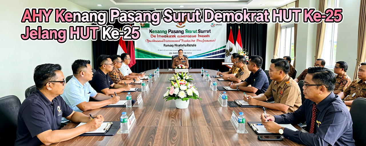 AHY Kenang Pasang Surut Demokrat Jelang HUT Ke-25