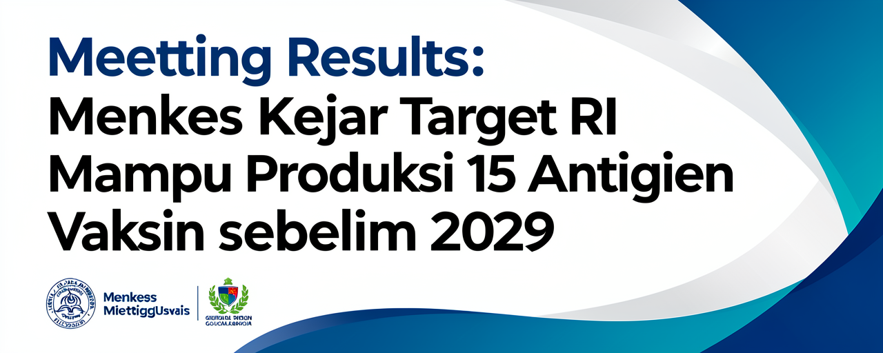 Menkes Kejar Target RI Mampu Produksi 15 Antigen Vaksin sebelum 2029