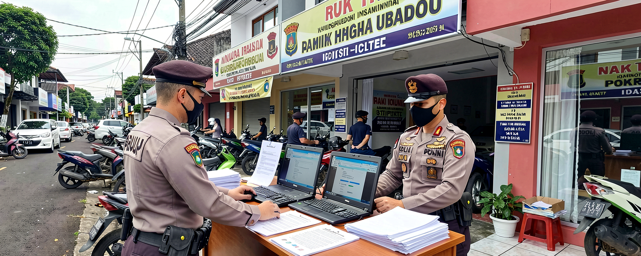 Polisi Sita Dokumen dan Komputer dari Ruko di Cipete