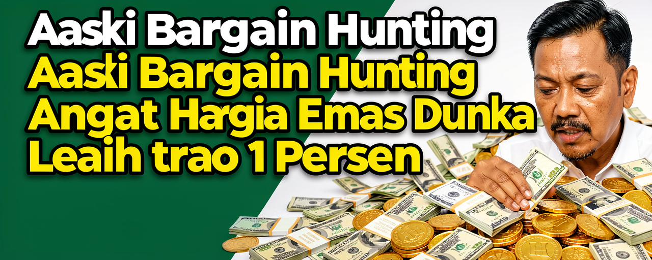 Aksi Bargain Hunting Angkat Harga Emas Dunia Lebih dari 1 Persen