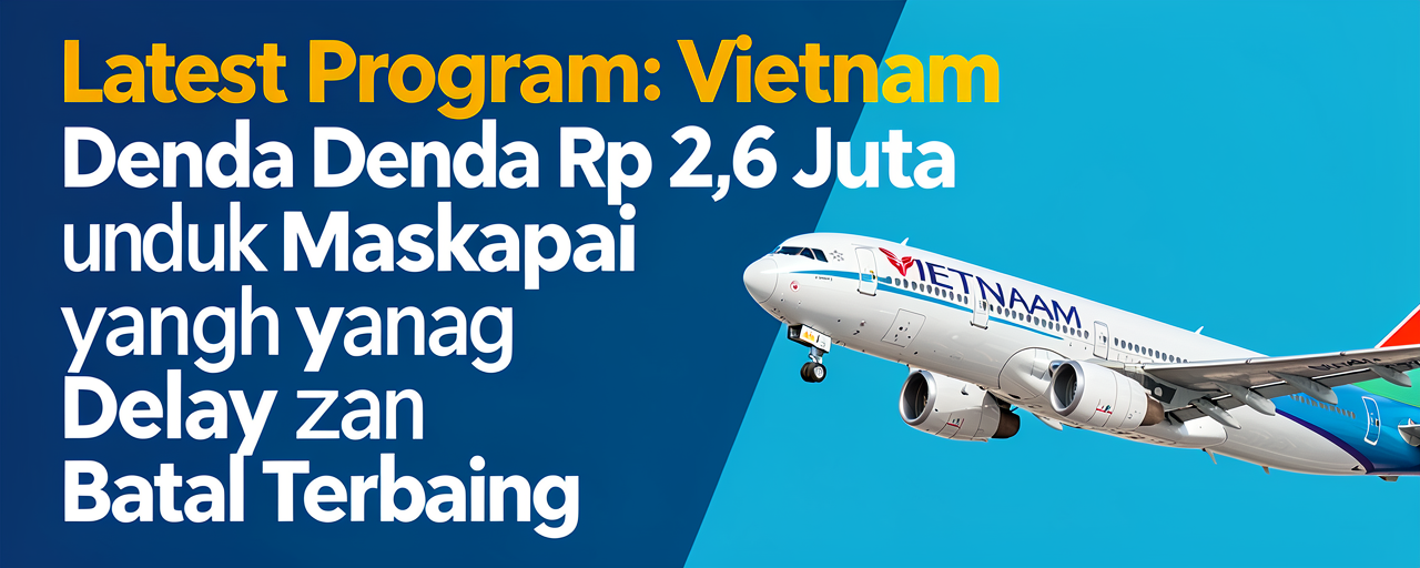 Vietnam Denda Rp 2,6 Juta untuk Maskapai yang Delay dan Batal Terbang