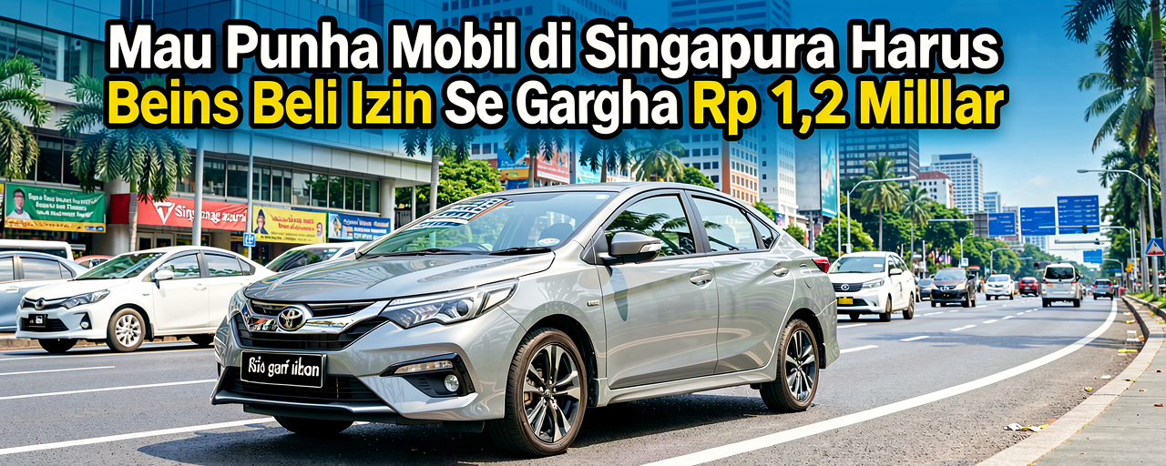 Mau Punya Mobil di Singapura Harus Beli Izin Seharga Rp 1,2 Miliar