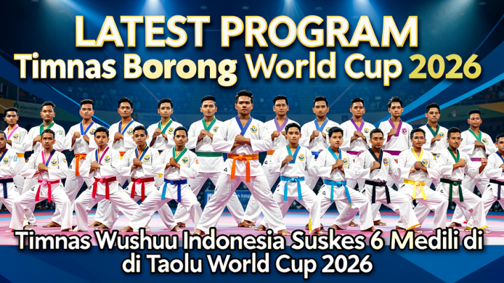 Latest Program: Timnas Wushu Indonesia Sukses Borong 6 Medali di Taolu World Cup 2026