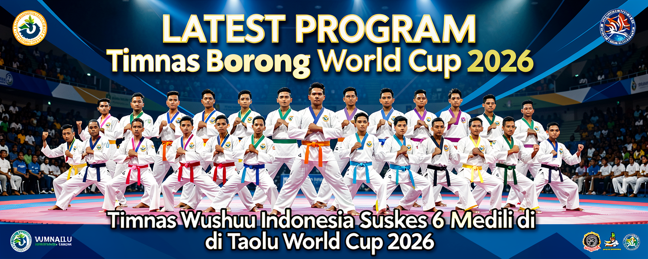 Timnas Wushu Indonesia Sukses Borong 6 Medali di Taolu World Cup 2026