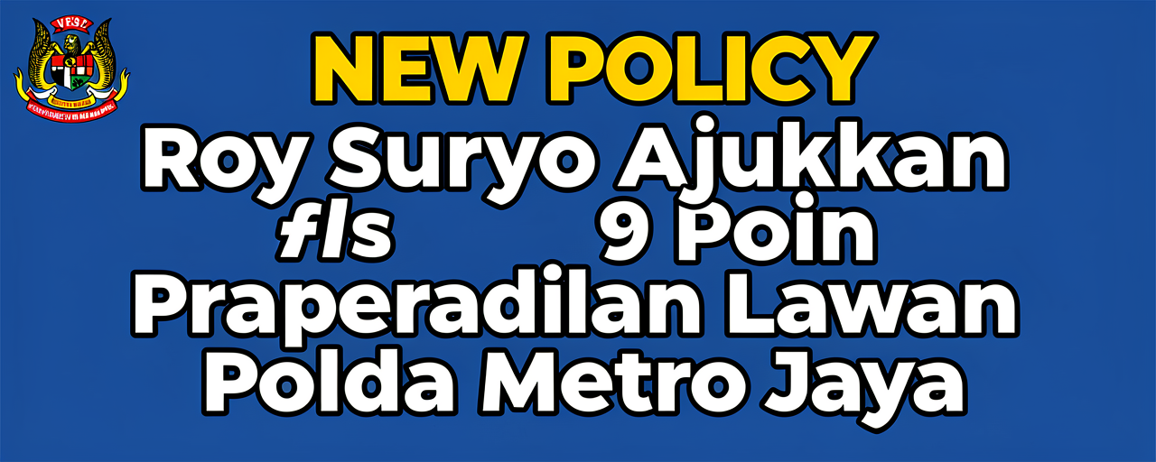 Roy Suryo Ajukan 9 Poin Praperadilan Lawan Polda Metro Jaya