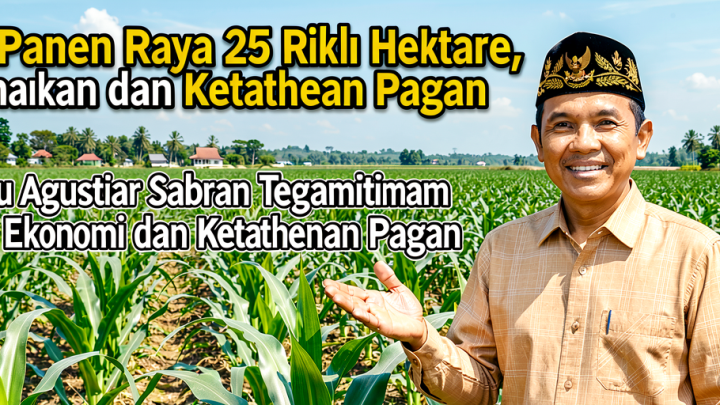 Key Strategy: Gelar Panen Raya 25 Ribu Hektare, Gubernur Agustiar Sabran Tegaskan Komitmen Bangun Ekonomi dan Ketahanan Pangan