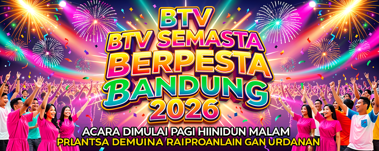 BTV Semesta Berpesta Bandung 2026, Acara Dimulai Pagi hingga Malam