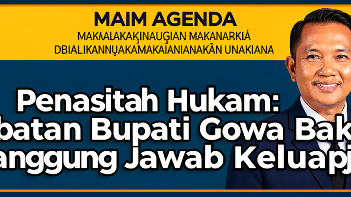 Main Agenda: Penasihat Hukum: Jabatan Bupati Gowa Bukan Tanggung Jawab Keluarga