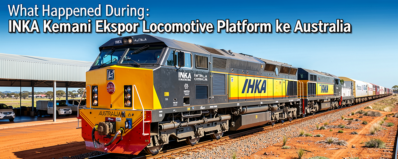 INKA Kembali Ekspor Locomotive Platform ke Australia