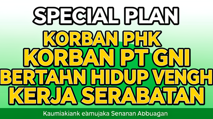 Special Plan: Korban PHK PT GNI Bertahan Hidup dengan Kerja Serabutan
