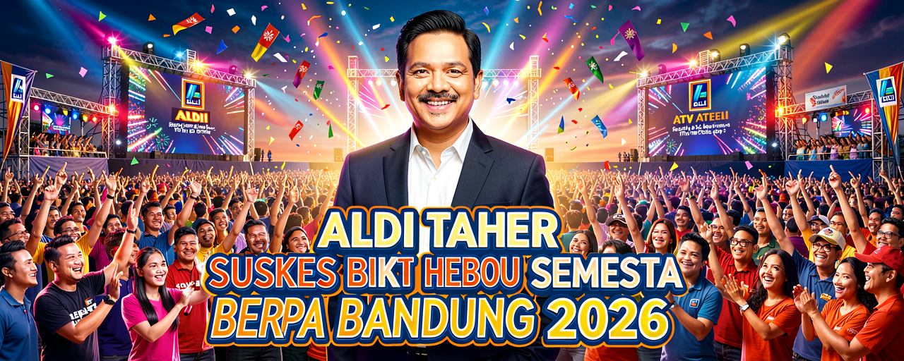 Aldi Taher Sukses Bikin Heboh BTV Semesta Berpesta Bandung 2026