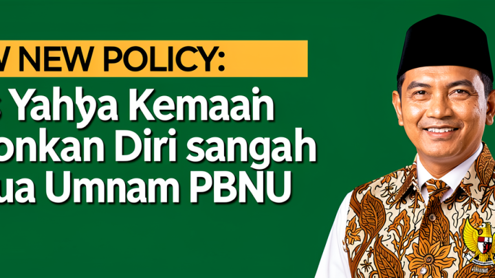 New Policy: Gus Yahya Kembali Calonkan Diri sebagai Ketua Umum PBNU