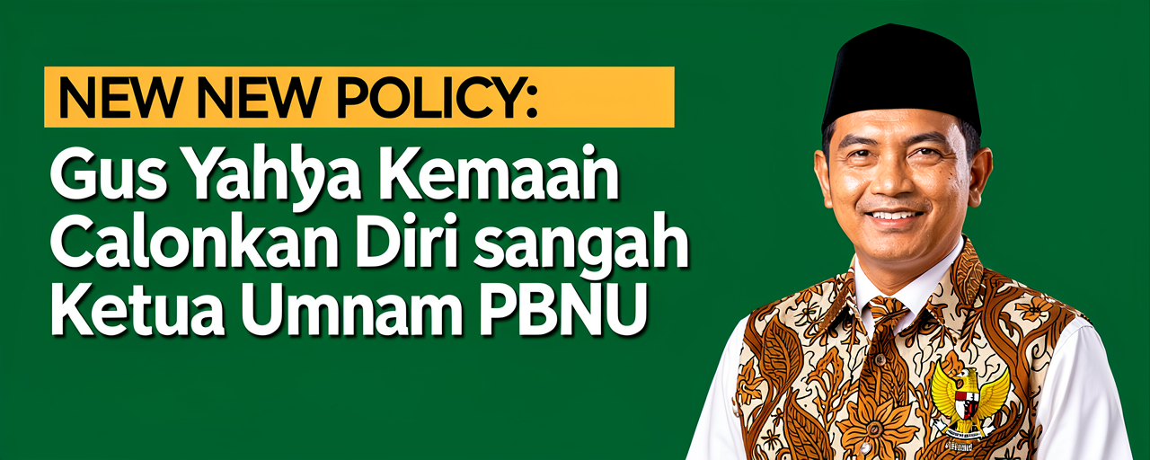 Gus Yahya Kembali Calonkan Diri sebagai Ketua Umum PBNU