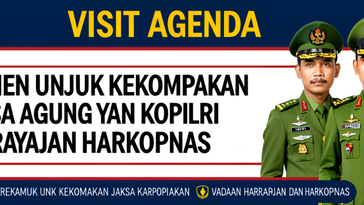 Visit Agenda: Momen Unjuk Kekompakan Jaksa Agung dan Kapolri pada Perayaan Harkopnas