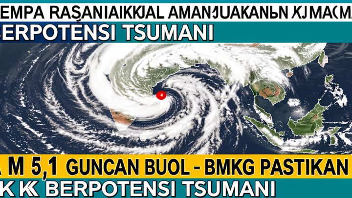 Gempa M 5,1 Guncang Buol – BMKG Pastikan Tidak Berpotensi Tsunami