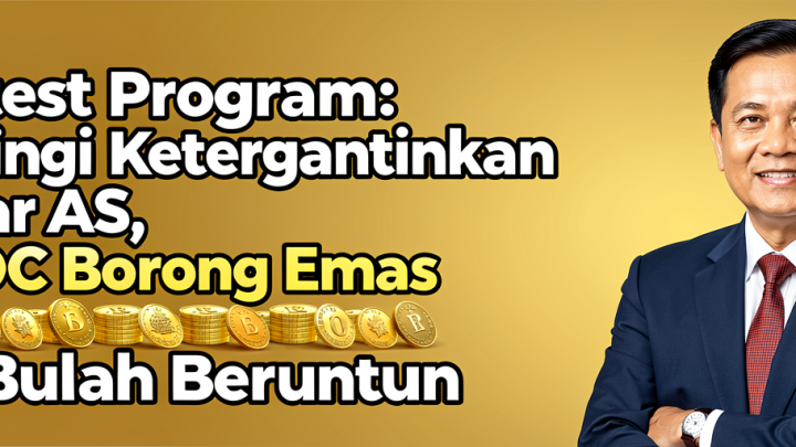 Latest Program: Kurangi Ketergantungan Dolar AS, PBOC Borong Emas 20 Bulan Beruntun