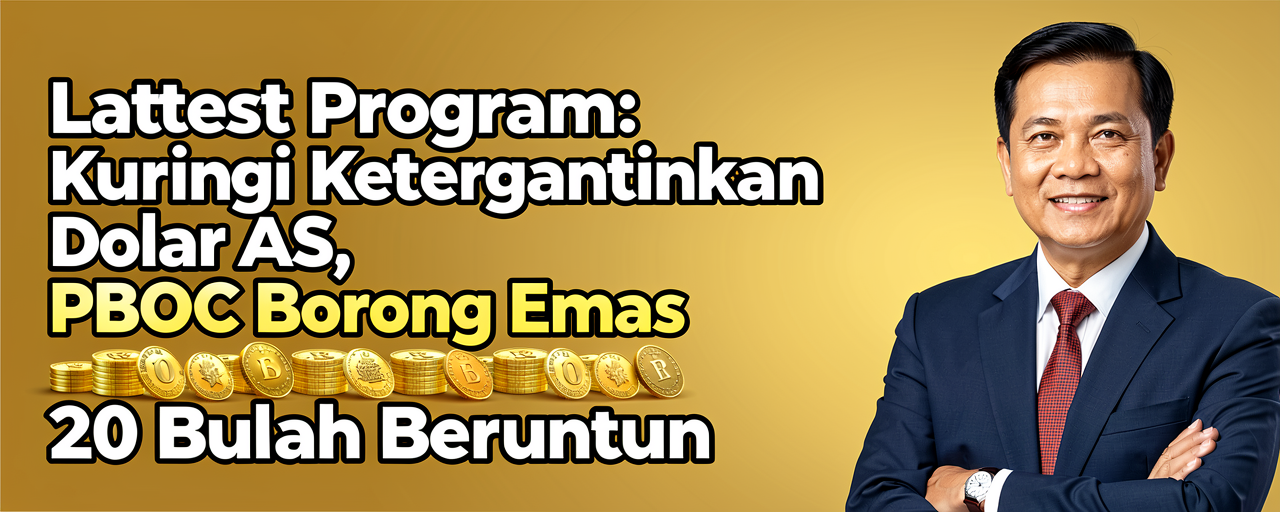 Kurangi Ketergantungan Dolar AS, PBOC Borong Emas 20 Bulan Beruntun
