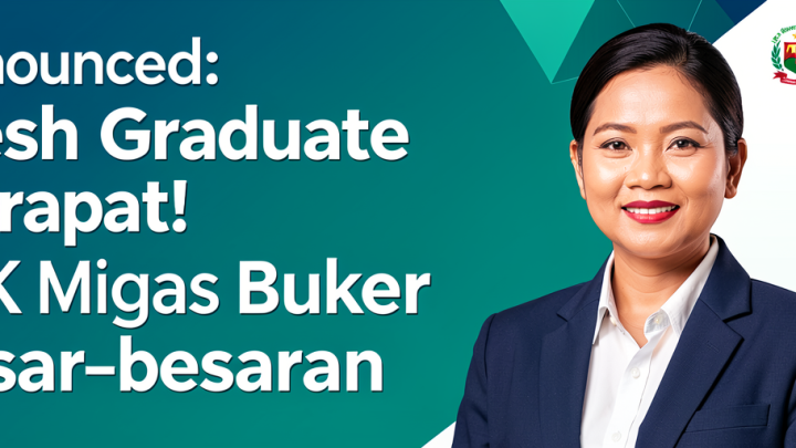 Announced: Fresh Graduate Merapat! SKK Migas Buka Loker Besar-besaran