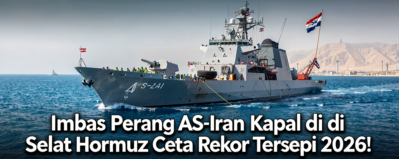 Imbas Perang AS-Iran, Kapal di Selat Hormuz Cetak Rekor Tersepi 2026!