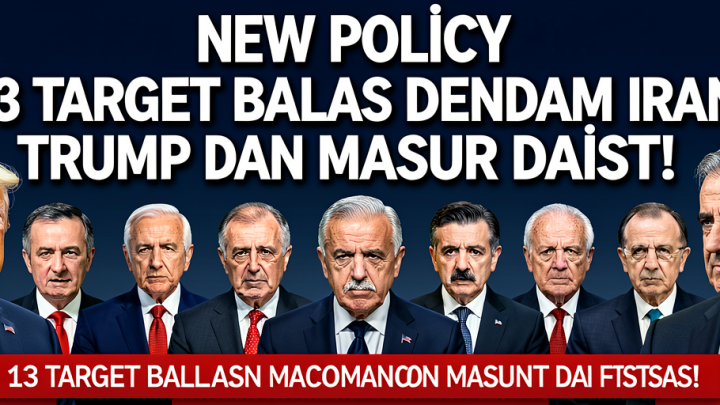 New Policy: 13 Target Balas Dendam Iran, Trump dan Macron Masuk Daftar!