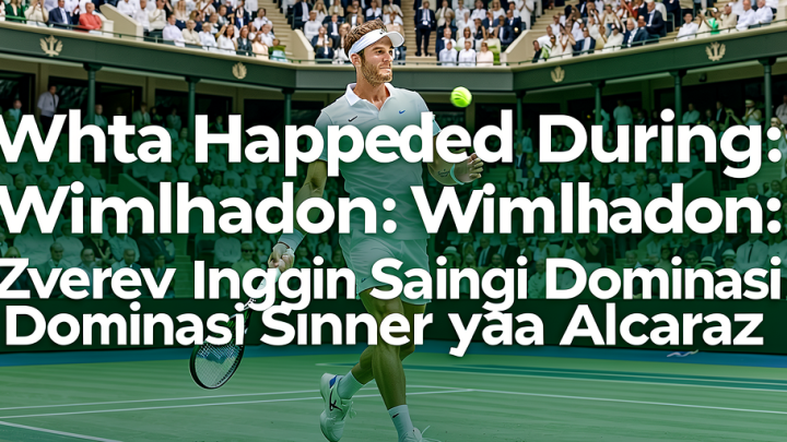 What Happened During: Wimbledon: Zverev Ingin Saingi Dominasi Sinner dan Alcaraz