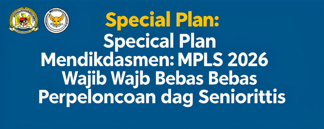 Mendikdasmen: MPLS 2026 Wajib Bebas Perpeloncoan dan Senioritas