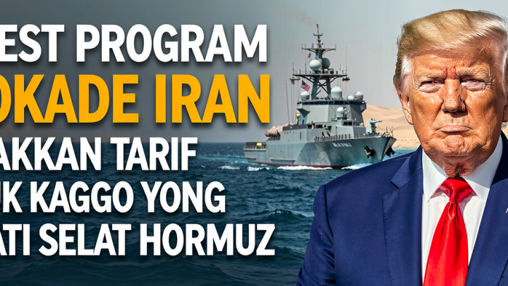 Latest Program: Blokade Iran, Trump Kenakan Tarif untuk Kargo yang Lewati Selat Hormuz