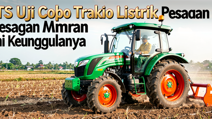 Historic Moment: ITS Uji Coba Traktor Listrik Pesanan Mentan Amran, Ini Keunggulannya