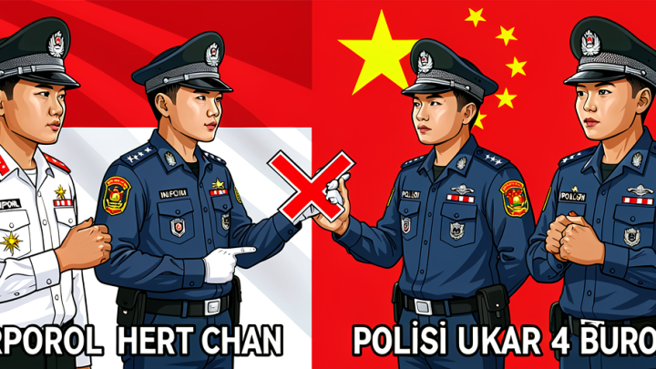 Interpol Indonesia dan Polisi China Bertukar 4 Buronan