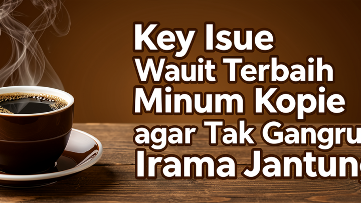 Key Issue: Waktu Terbaik Minum Kopi agar Tak Ganggu Irama Jantung