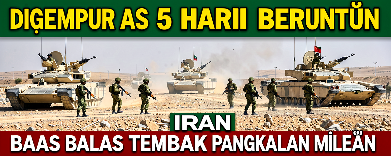 Digempur AS 5 Hari Beruntun, Iran Balas Tembak Pangkalan Militer
