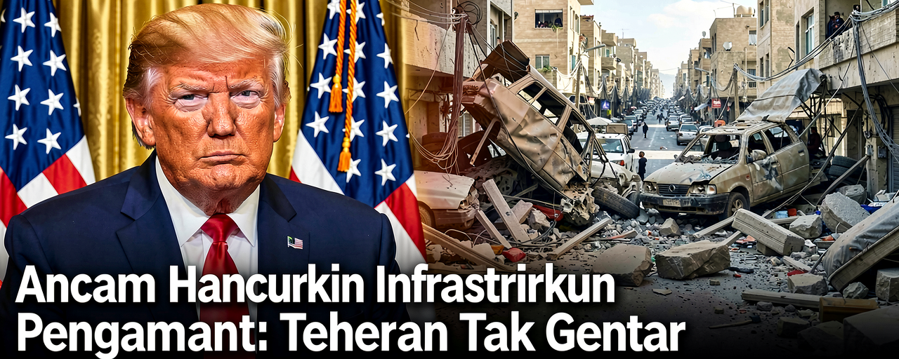 Trump Ancam Hancurkan Infrastruktur Iran, Pengamat: Teheran Tak Gentar