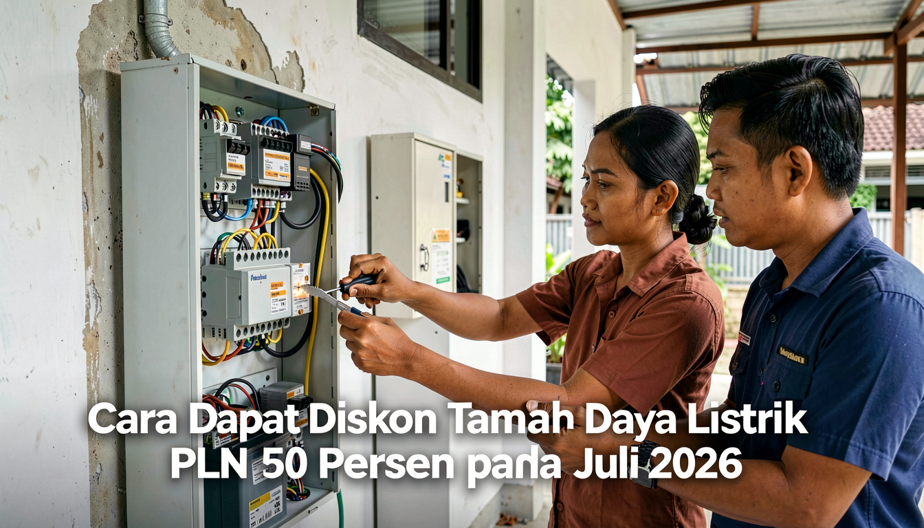 Cara Dapat Diskon Tambah Daya Listrik PLN 50 Persen pada Juli 2026