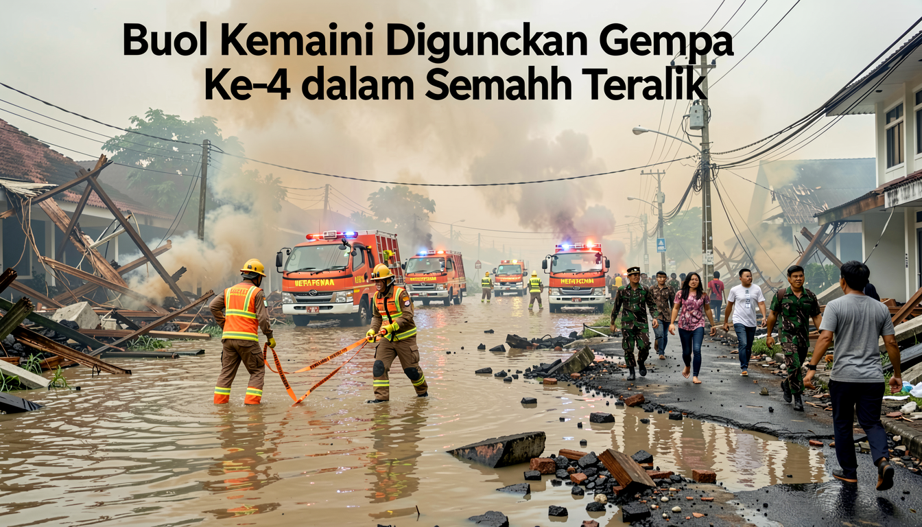 Buol Kembali Diguncang Gempa Ke-4 dalam Sebulan Terakhir