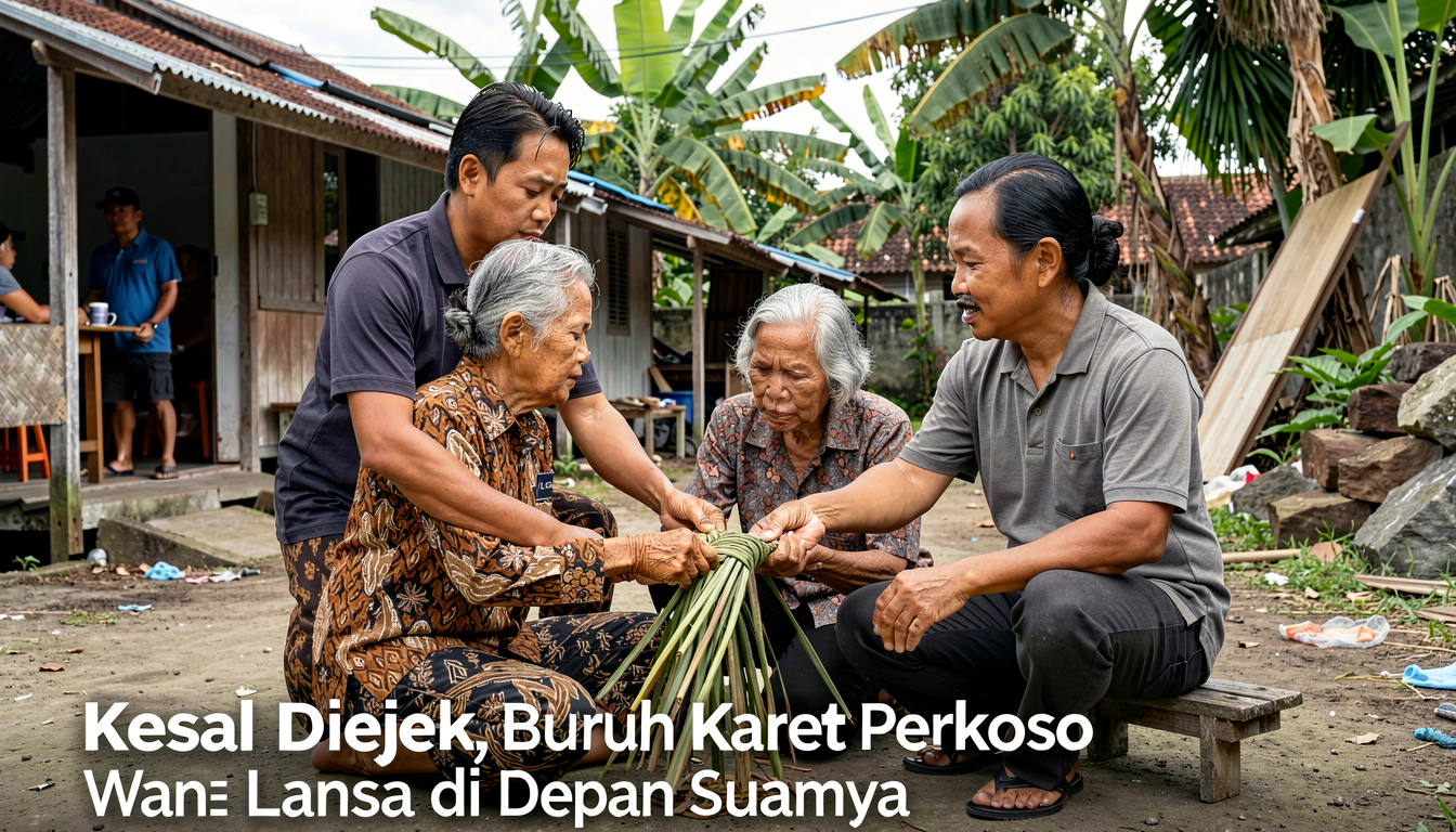 Kesal Diejek, Buruh Karet Perkosa Wanita Lansia di Depan Suaminya
